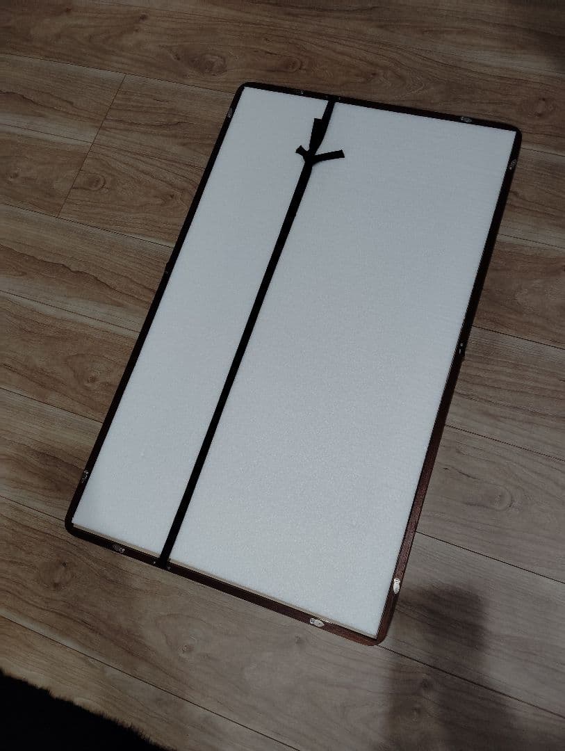 【美品】山口弘躬 謹織 額装「御卓飾 葡萄鏡文」唐織　額縁