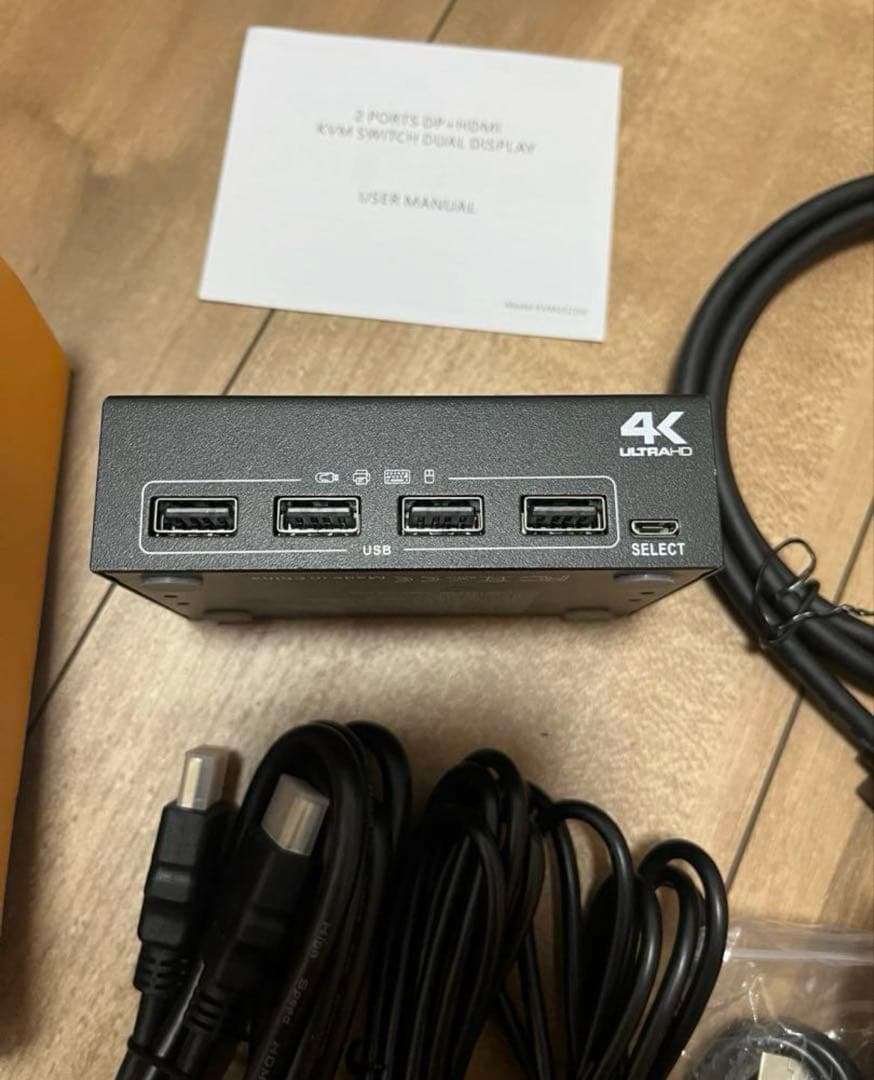 ✨即購入ok✨デュアルモニター HDMI KVM 切替器 4K@60Hz