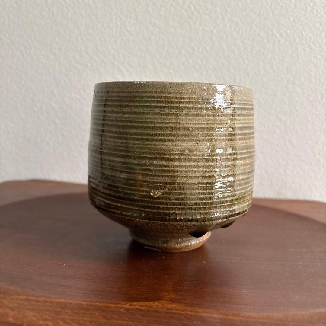 櫛掻　抹茶碗 民藝