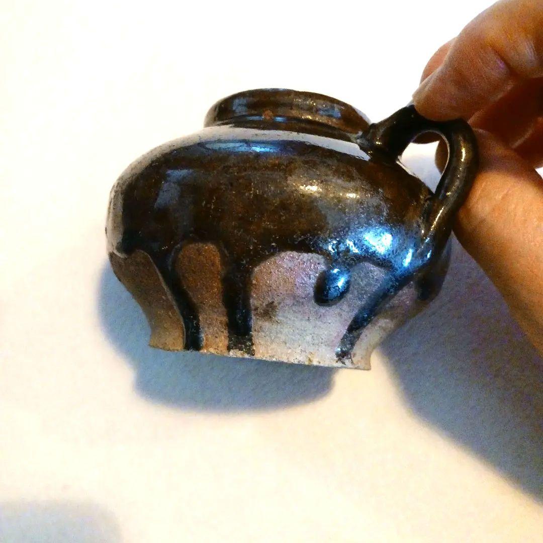 古瀬戸　飴紬水滴　江戸