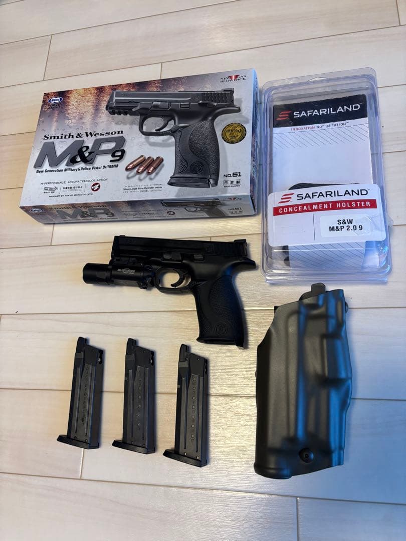東京マルイ ガスガンM&P9 Safari land ライトホルスター セット