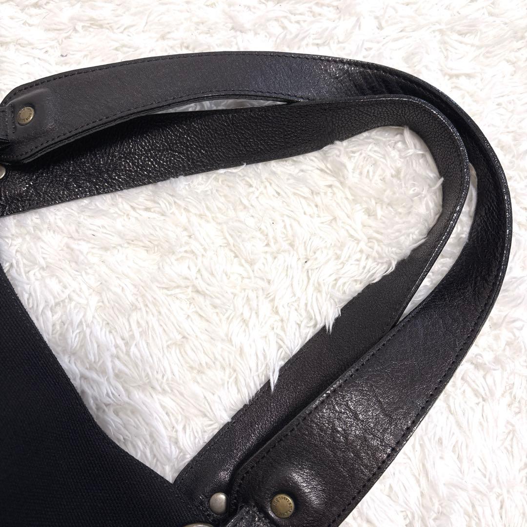 【美品】バーバリー ブルーレーベル トートバッグ ブラック レザー ホースロゴ