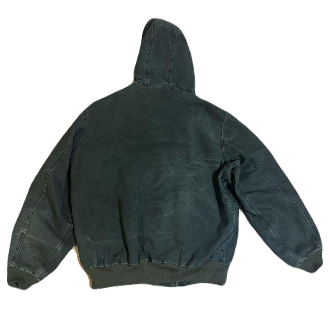 Carhartt アクティブジャケット J25 MOS 革パッチ モスグリーン