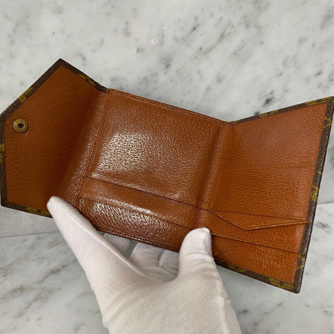 LOUIS VUITTON ルイヴィトン 三つ折財布 レター モノグラム