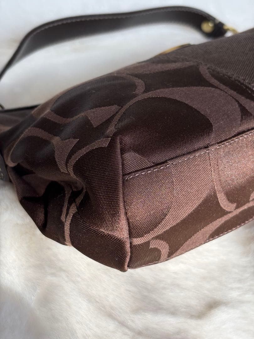 【美品】COACH コーチ　シグネチャー2wayショルダーバッグ　斜め掛け