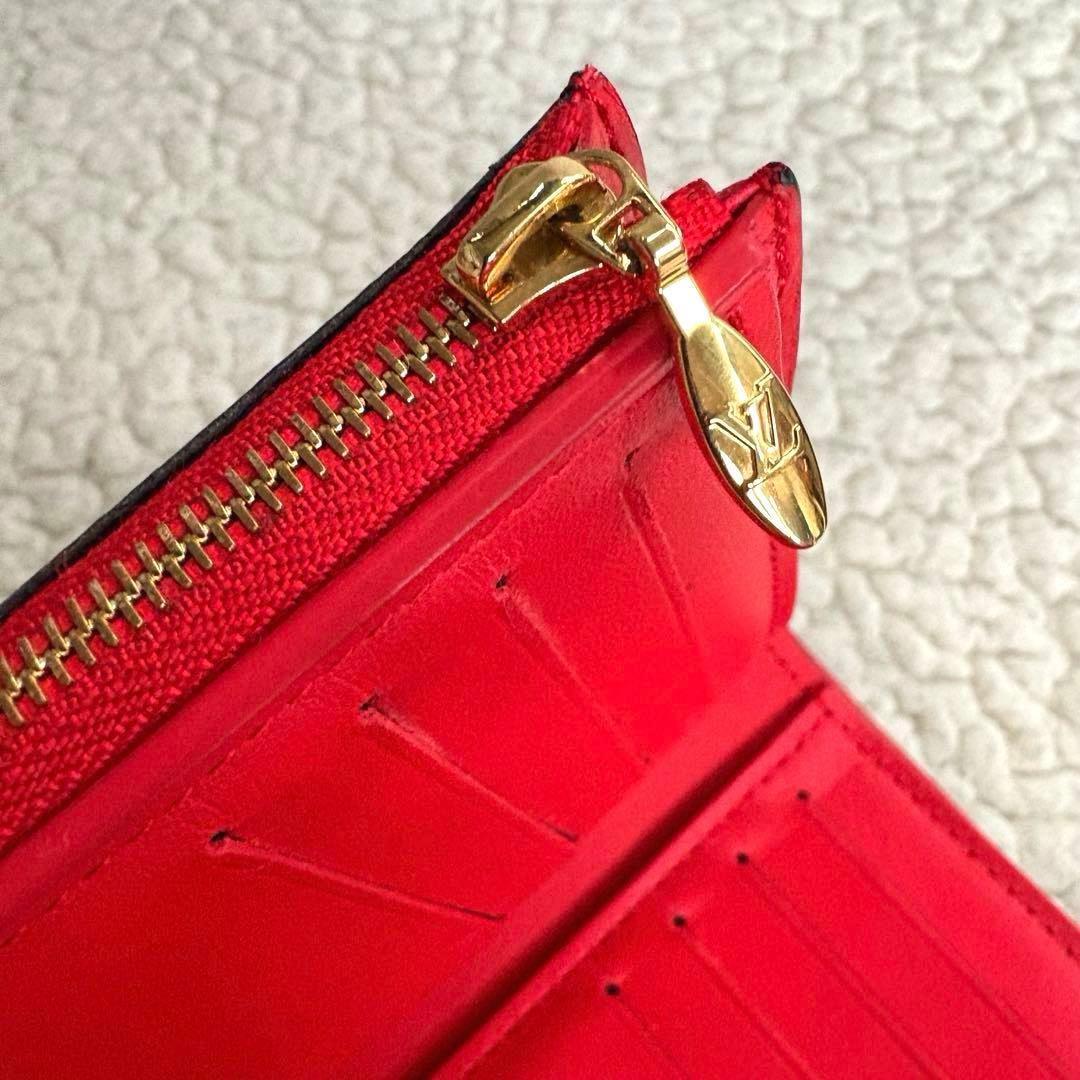 美品 ルイヴィトン ポルトフォイユ フラワー コンパクト 三つ折り財布