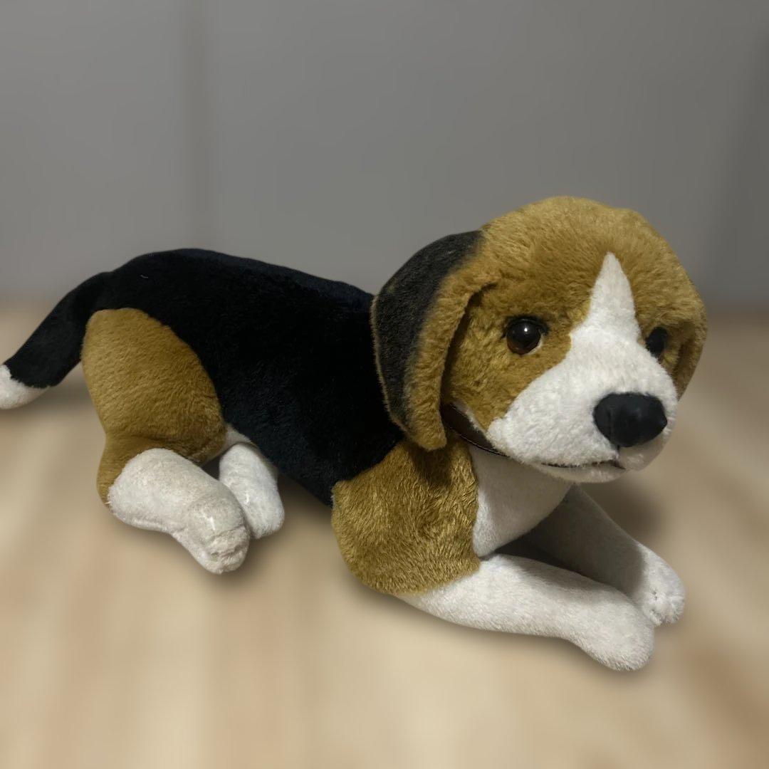 【ぬいぐるみ】犬 ビーグル　大型 リアル レトロ