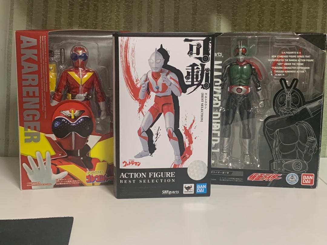 s.h.figuarts ウルトラマン　アカレンジャー　仮面ライダー1号　セット