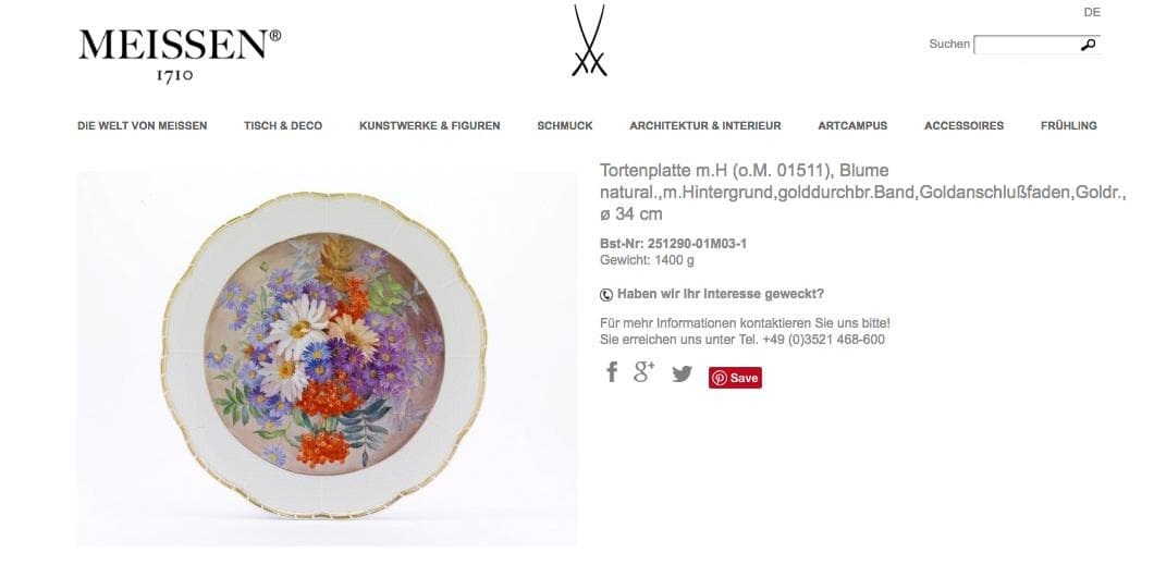 マイセン 金彩 「夏の花束」アルトツィアレリーフ 絵皿 直径 34.5センチ