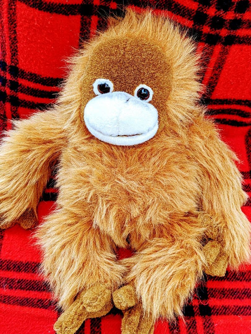 ♡超希少♡オラウータンぬいぐるみ　鳴くヌイグルミLサイズ♡日本製品ヴィンテージ★
