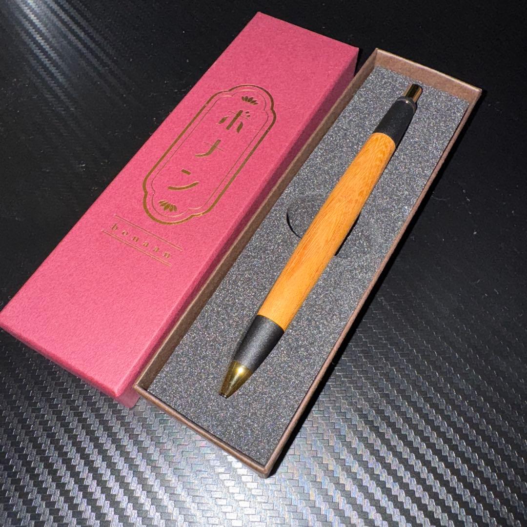 ボナンペン 木製シャープペンシル 専用ケース、保証書付き