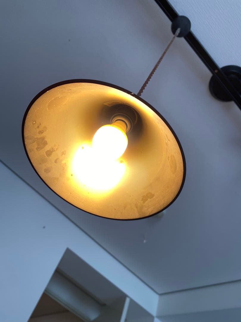 akaryo555 フタガミペンダントランプ 円錐 鍛金 黒ムラ2個セット