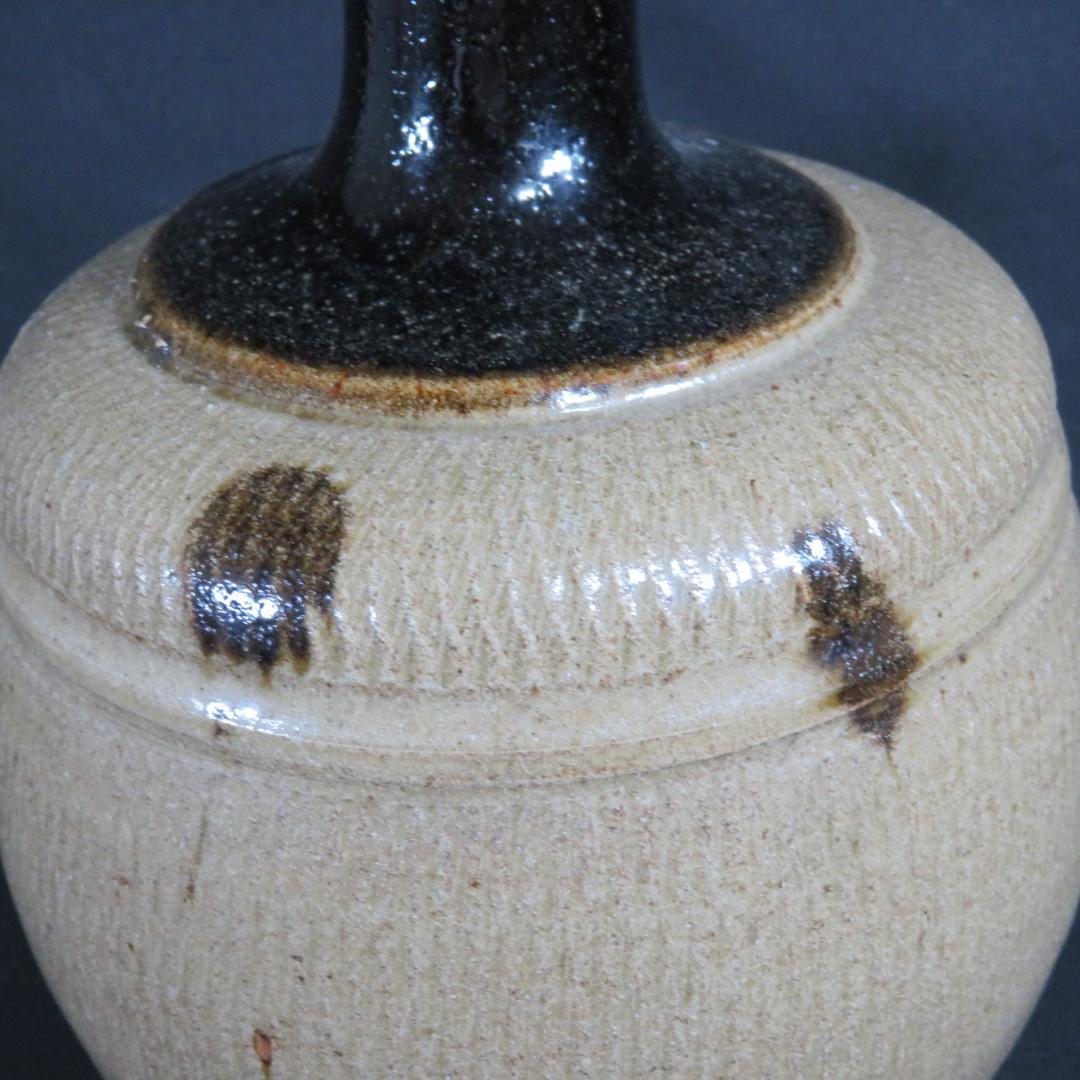 相馬 壺 徳利 花器 一輪挿し 民藝 飾り壺 時代物 窯傷 美品