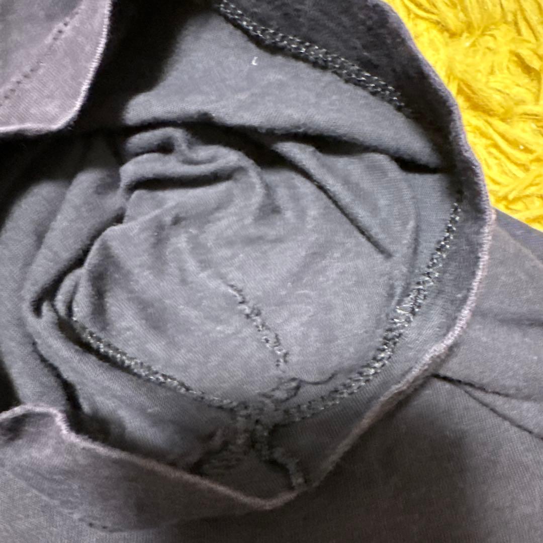 棚*K様 80sヴィンテージミッキーマウスフェイスTシャツ黒XLフェードdisn