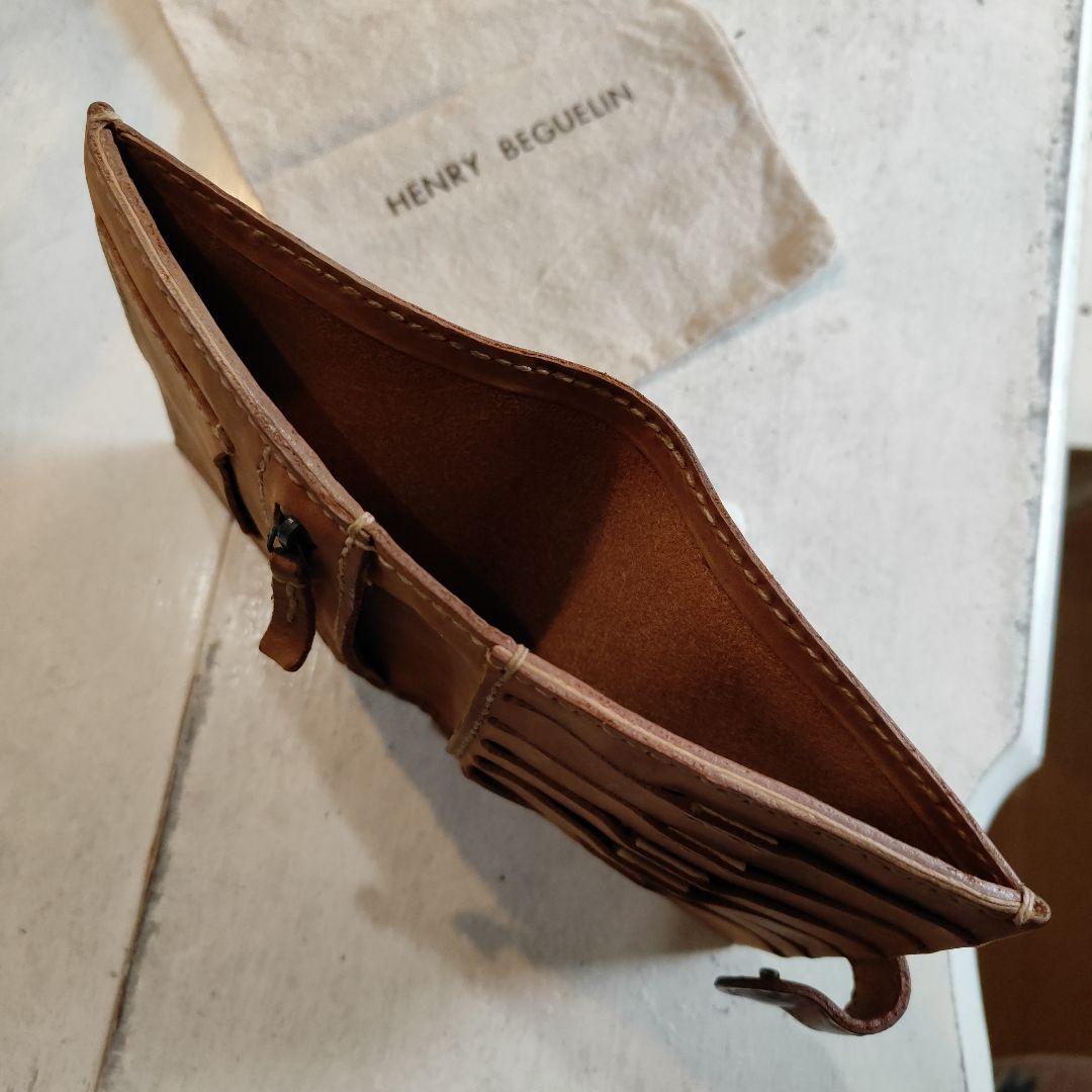 HENRY BEGUELIN ブラウン二つ折り財布