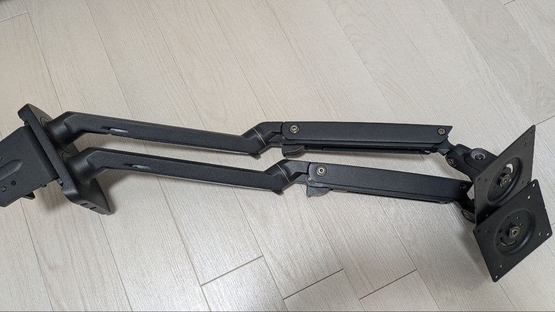 エルゴトロン MXV デスクデュアル モニターアーム マットブラック