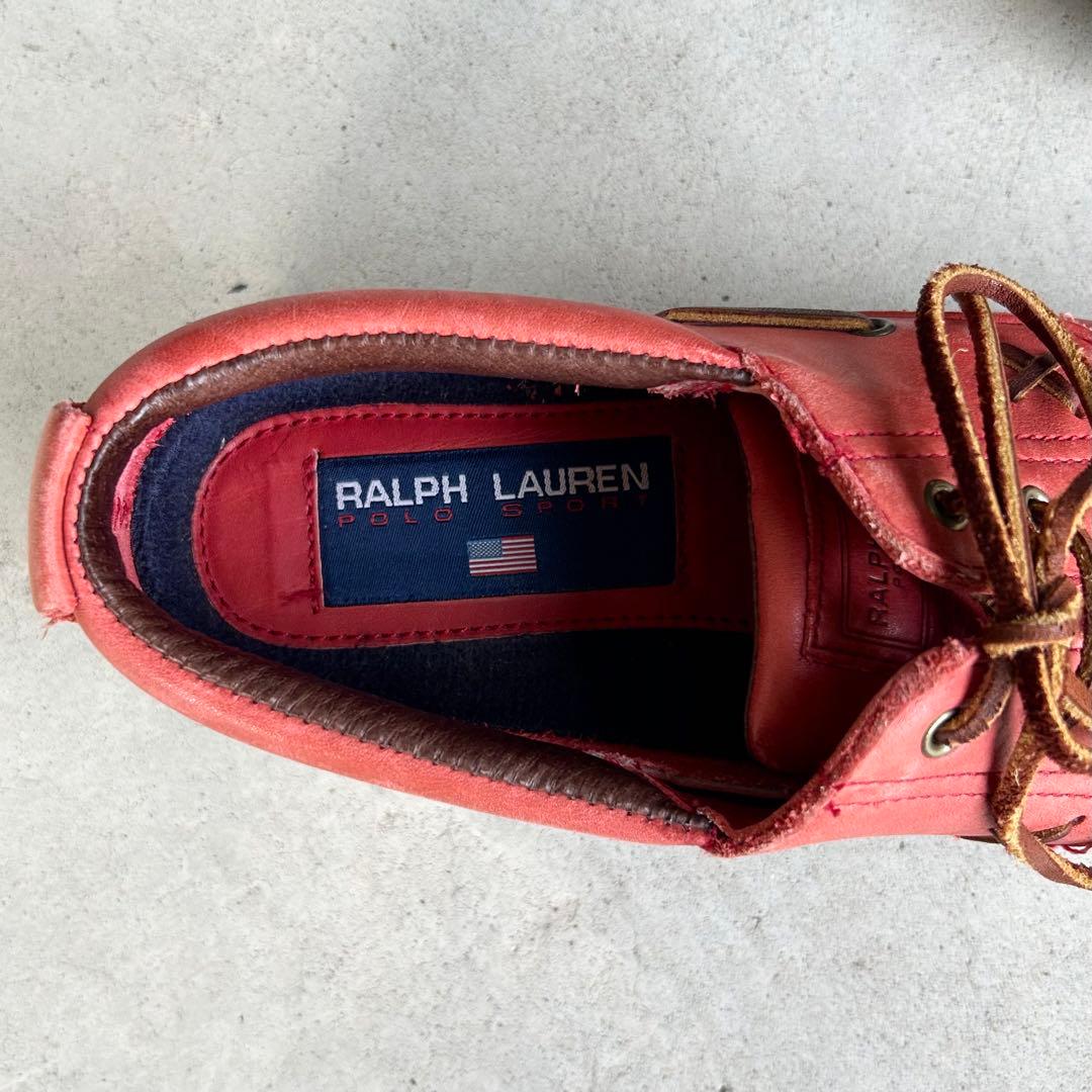 90’s POLO SPORTS デッキシューズ レザー アメカジ ヴィンテージ