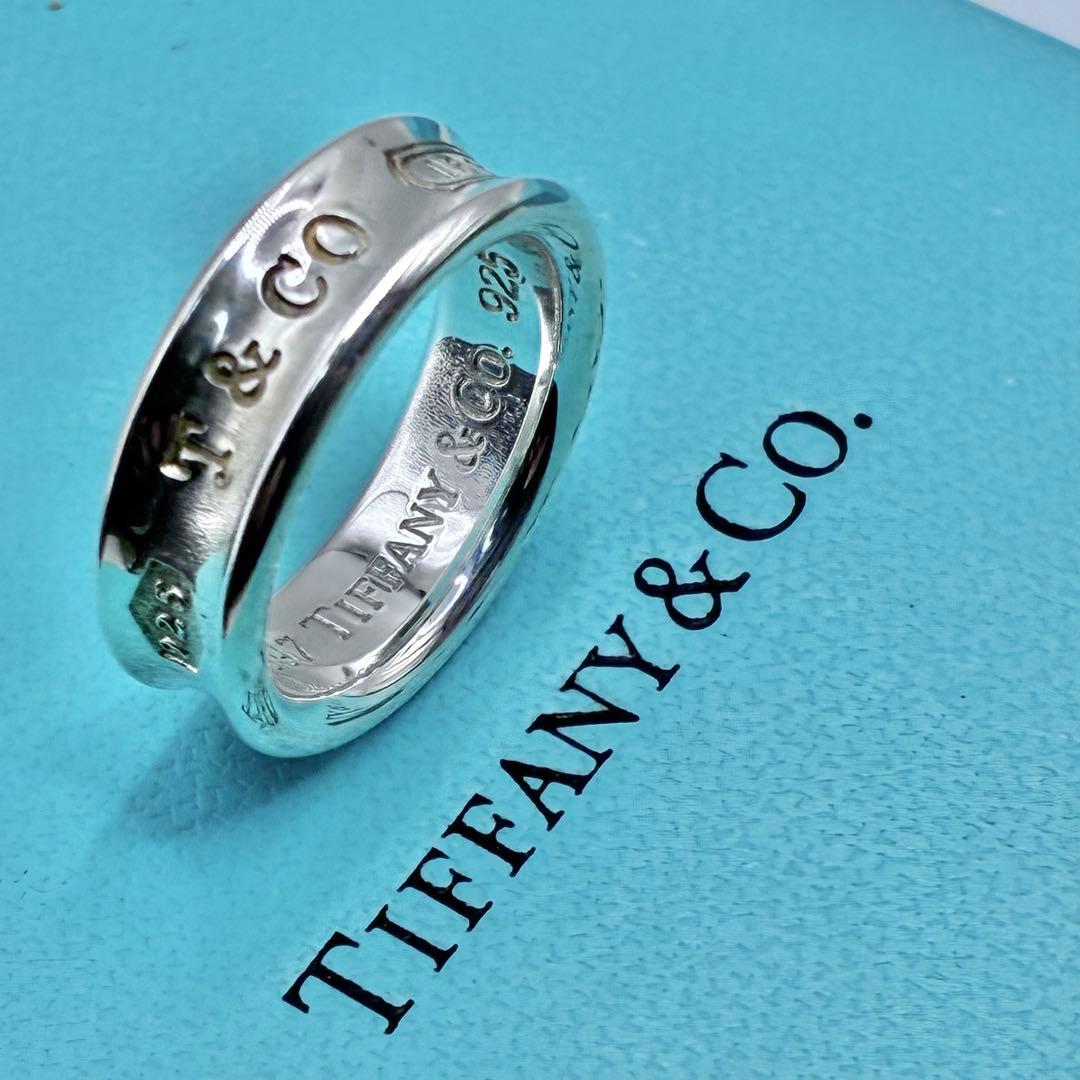 【大きいサイズ】ティファニー 15号 ナローリング シルバー 指輪 美品