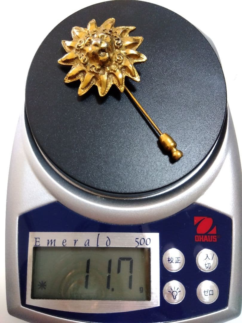 ★CHANEL★ヴィンテージ ライオン 太陽 ゴールドピンブローチ