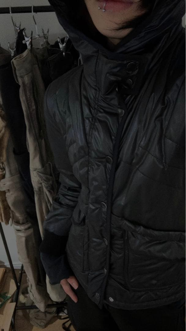 00’s Diesel フード　ジャケット　opium ダークコア　y2k