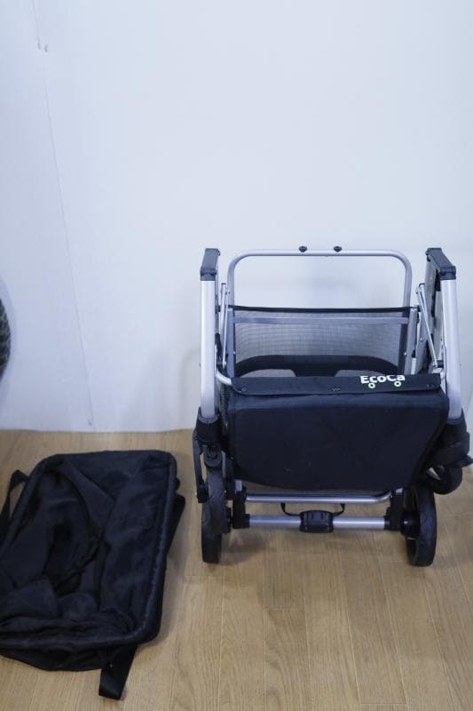 EcoCa エコカ 折りたたみ式マイショッピングカート 買い物かご・エコバッグ付