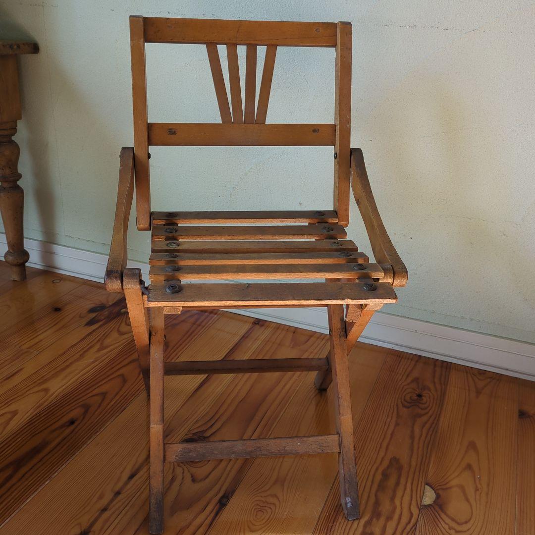 アンティークフォールディング チャイルドチェア