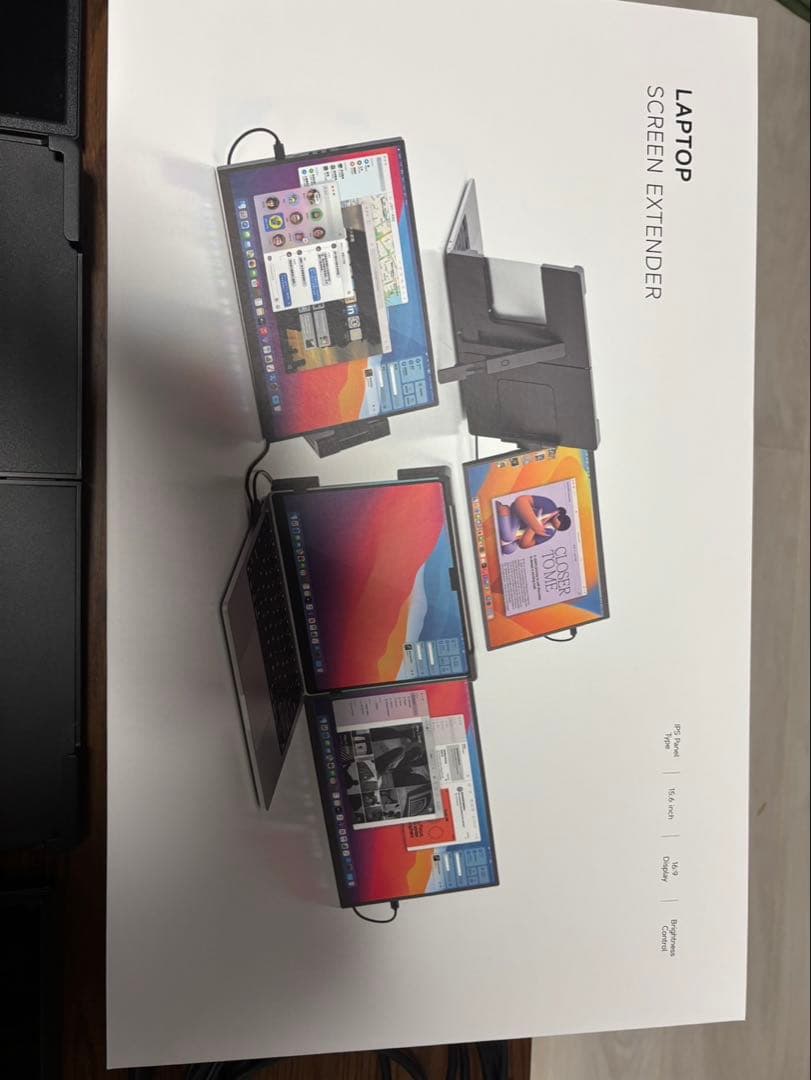 【2025新型モデル】デュアルモニター 1200P splay