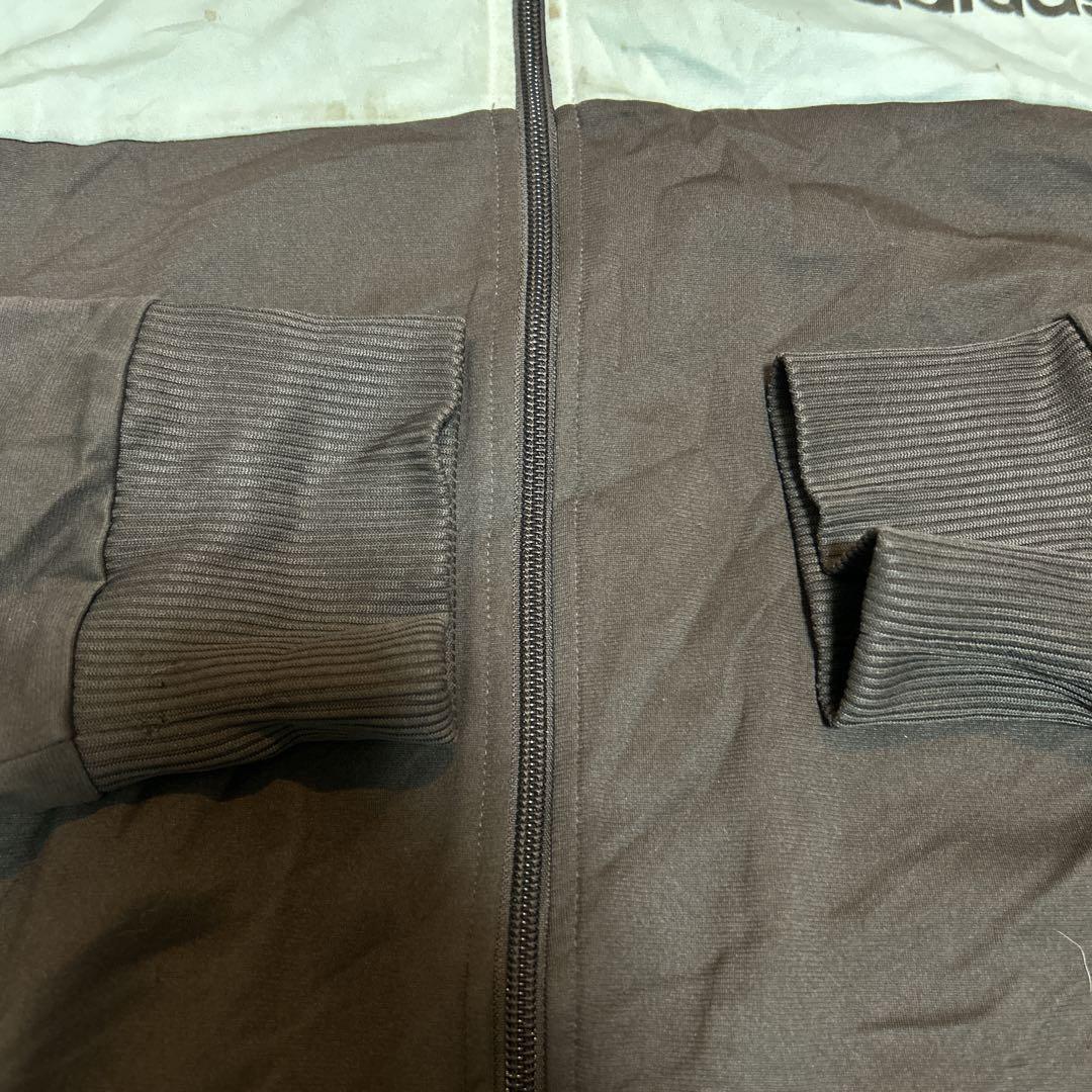 90s あのちゃん　アディダス トラックジャケット茶 ジャージ ブラウン XL