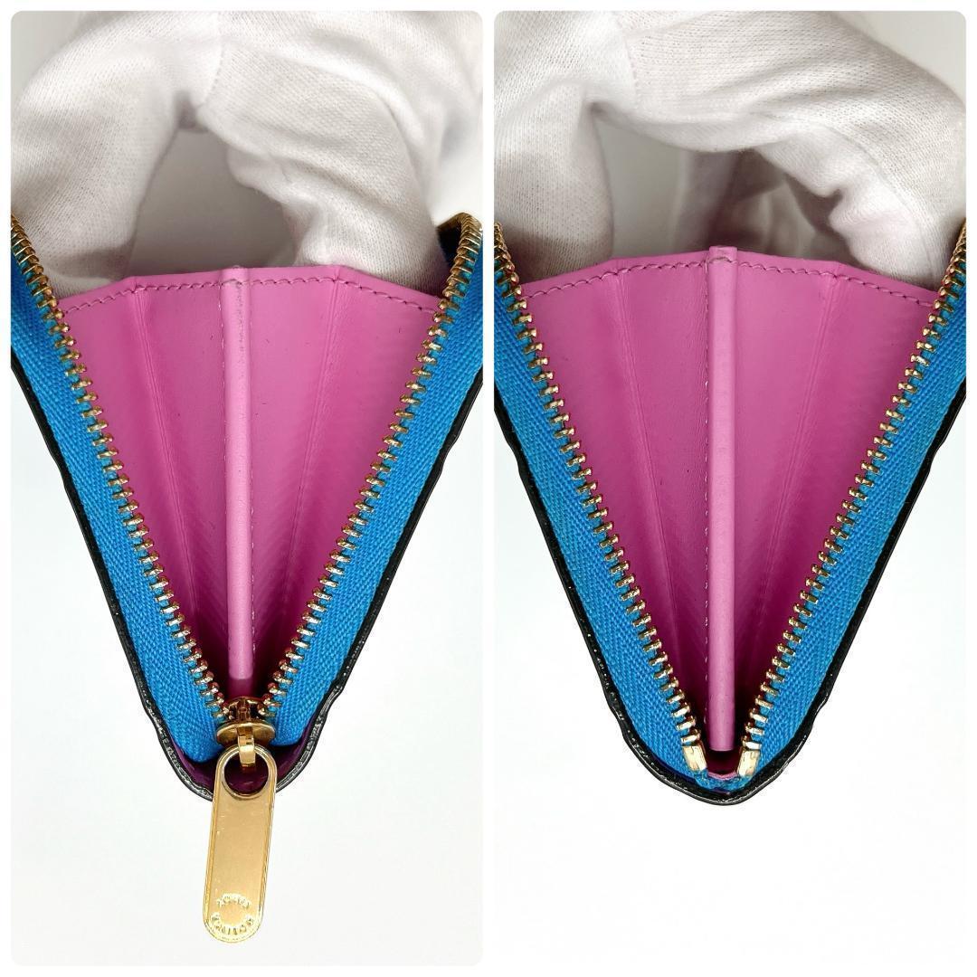 ルイヴィトン ヴェルニ ジッピーパース ベイビーブルーネオン M81155