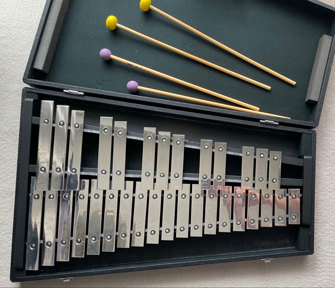 SAITOのグロッケン‼️32音❣️マレット2種‼️なんて美しい❣️