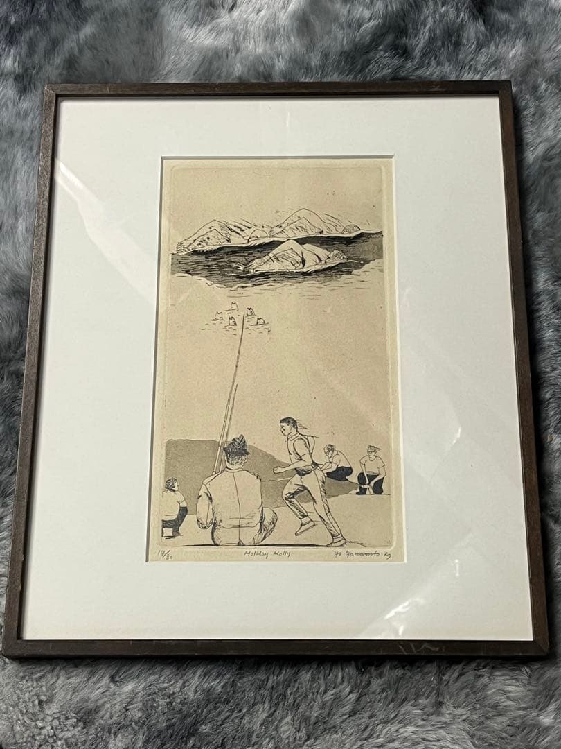 山本容子 限定30部 エッチング 銅版画 希少 絵画 直筆サイン有り