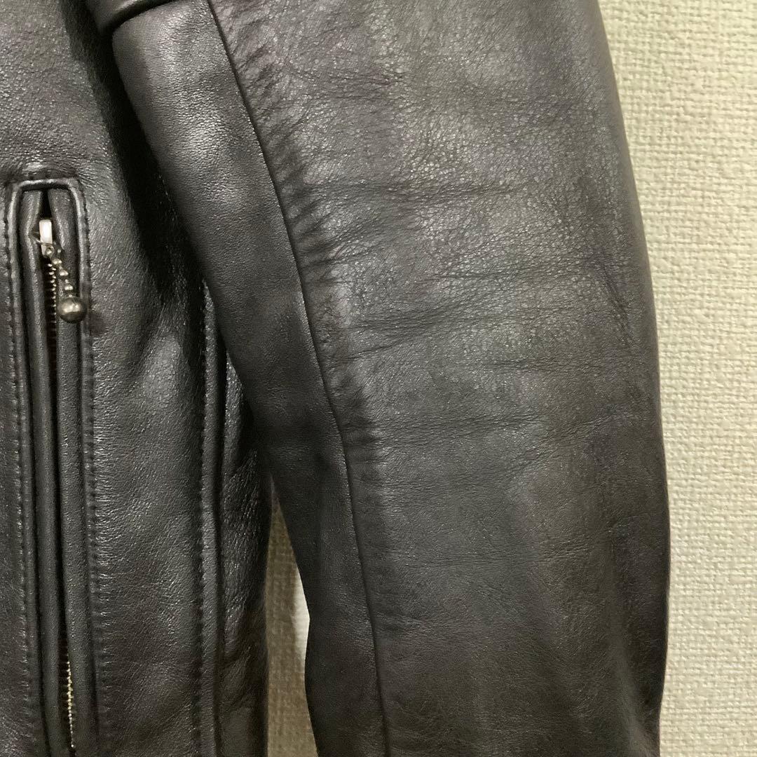 KADOYA K'SLEATHER シングルライダースジャケット　黒　K-470