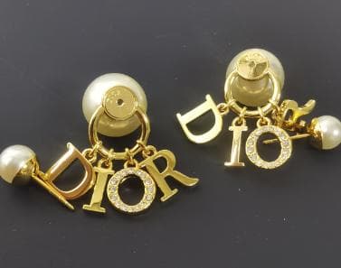 極美品 【Dior】 ロゴ ピアス