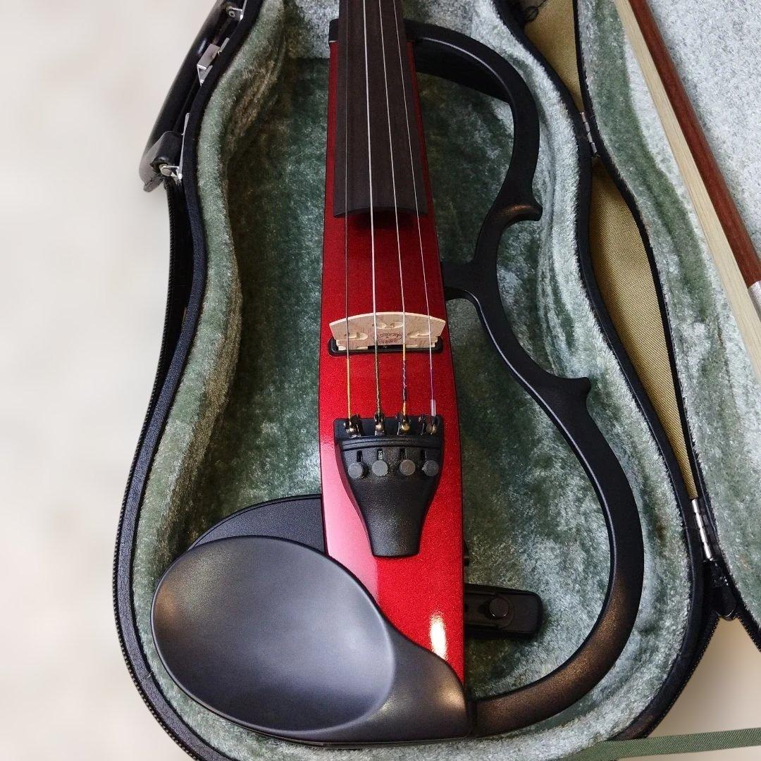 【極美品】YAMAHA SV-110 サイレントバイオリン 赤 付属品多数