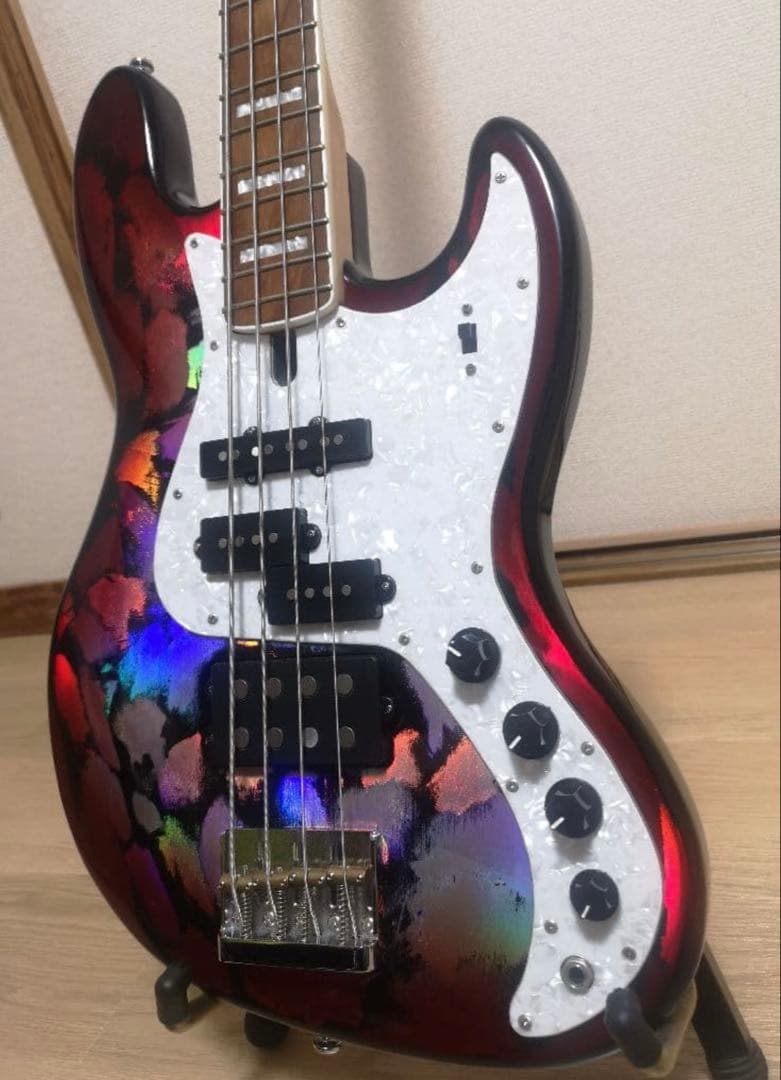 SPEAR エレキベース Gae-Bolg ゲイボルグ ホログラムレッド