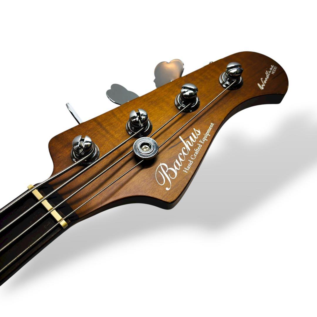 【希少】バッカス SWL4-ASH RSM エレキベース 上位モデル ゼブラ