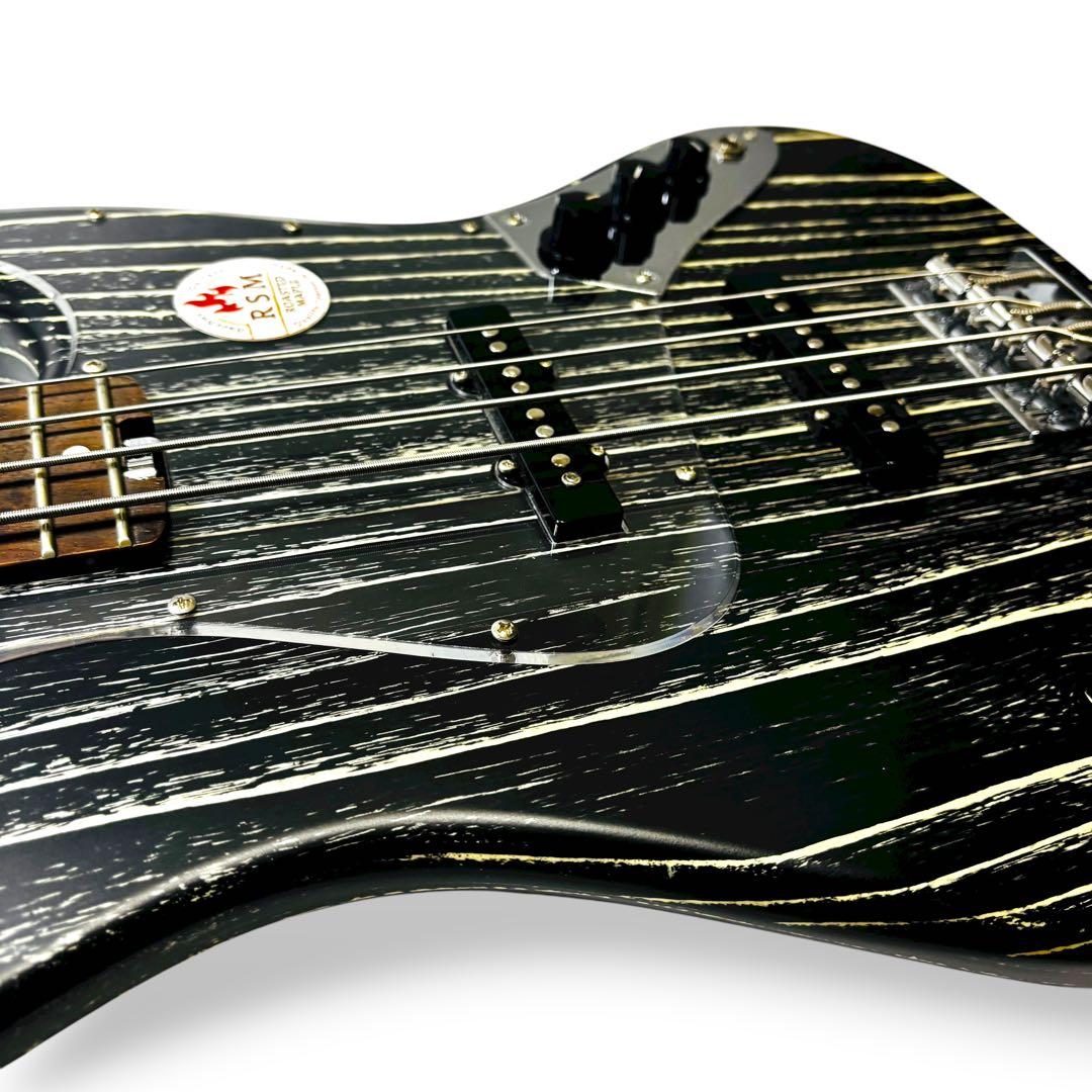 【希少】バッカス SWL4-ASH RSM エレキベース 上位モデル ゼブラ