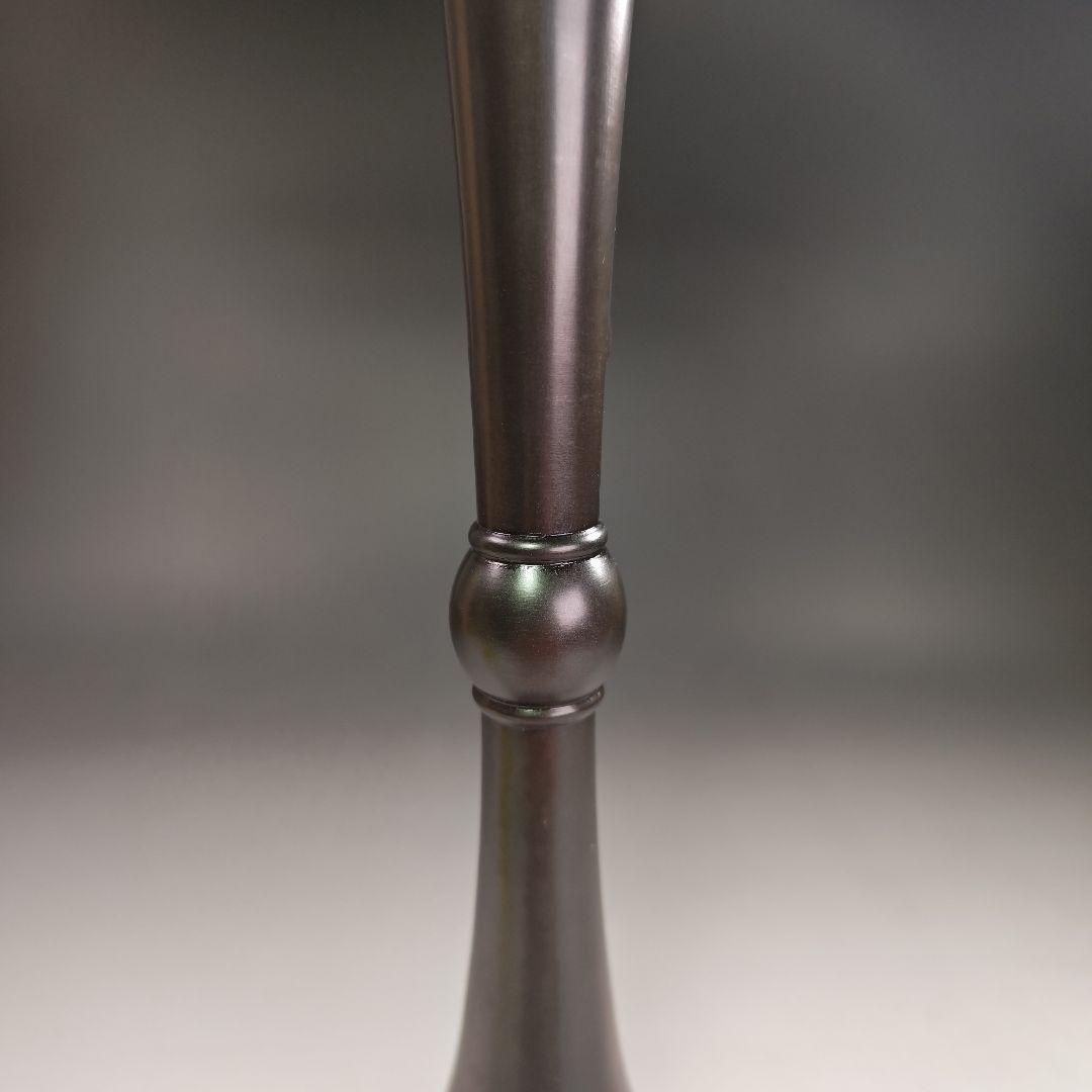 ウ217 花瓶『能作一佳作』『唐銅　把綿　花入　共箱』花器　茶道具