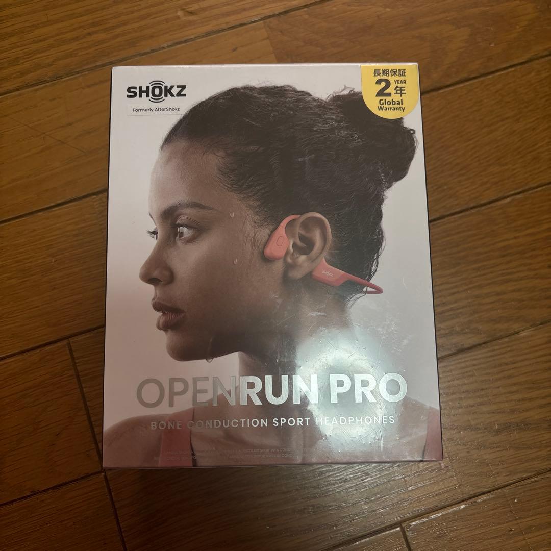 SHOKZ OPENRUN PRO 骨伝導イヤホン ピンク