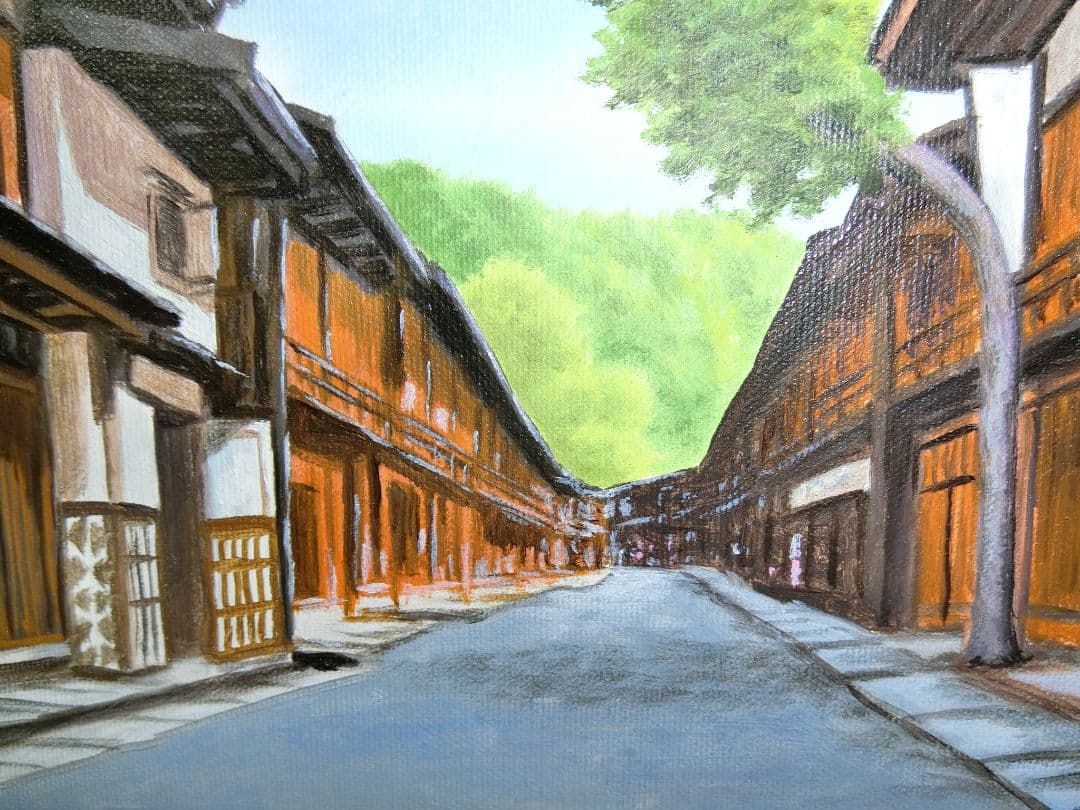 【ART】朝隈敏彦真筆(妻籠宿)4号