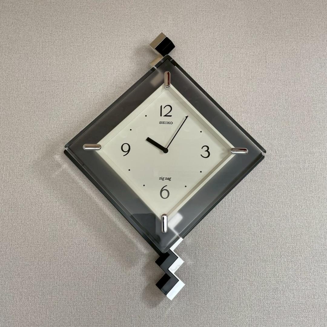 未使用 SEIKO ウォールクロック 壁掛け時計 ポストモダン ヴィンテージ