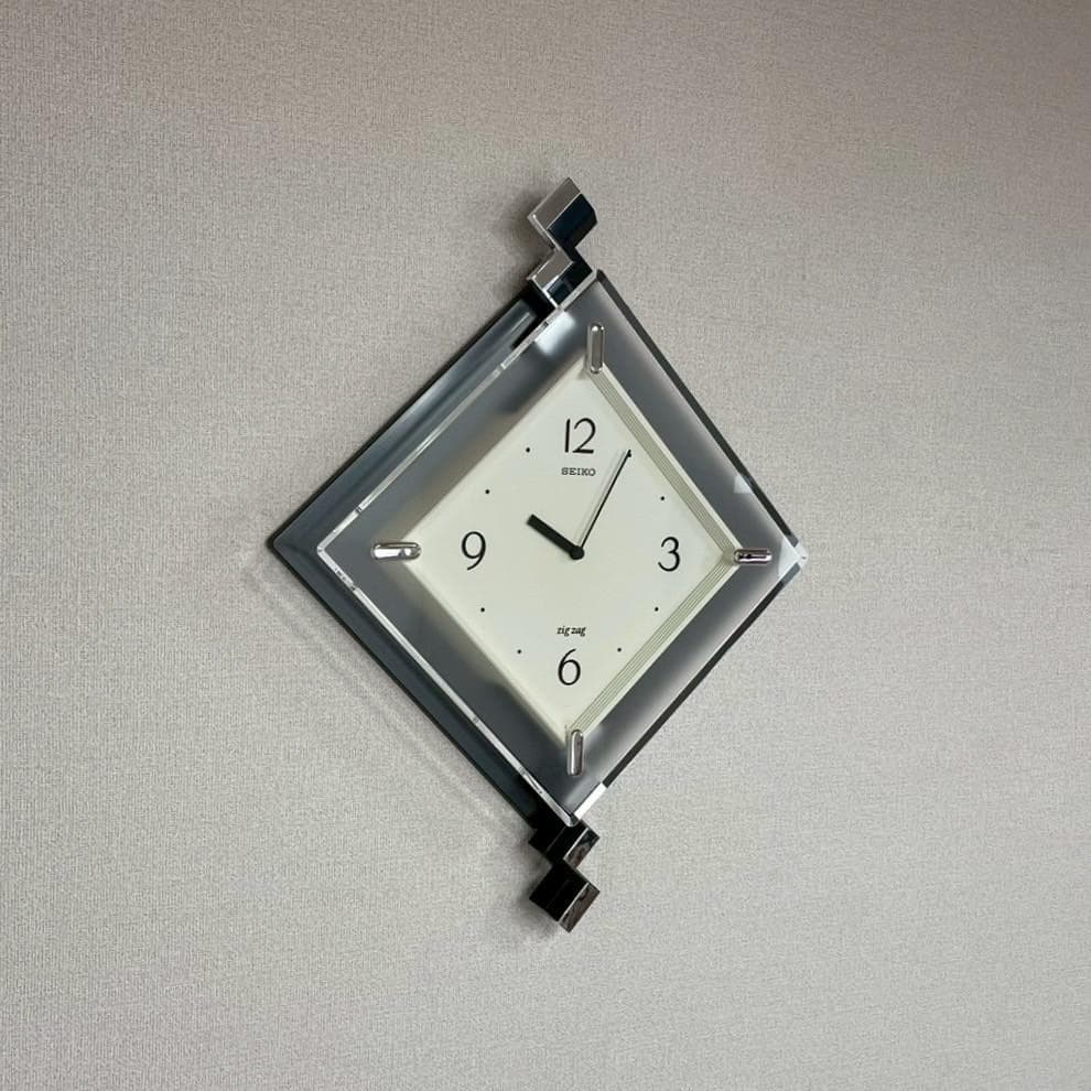 未使用 SEIKO ウォールクロック 壁掛け時計 ポストモダン ヴィンテージ