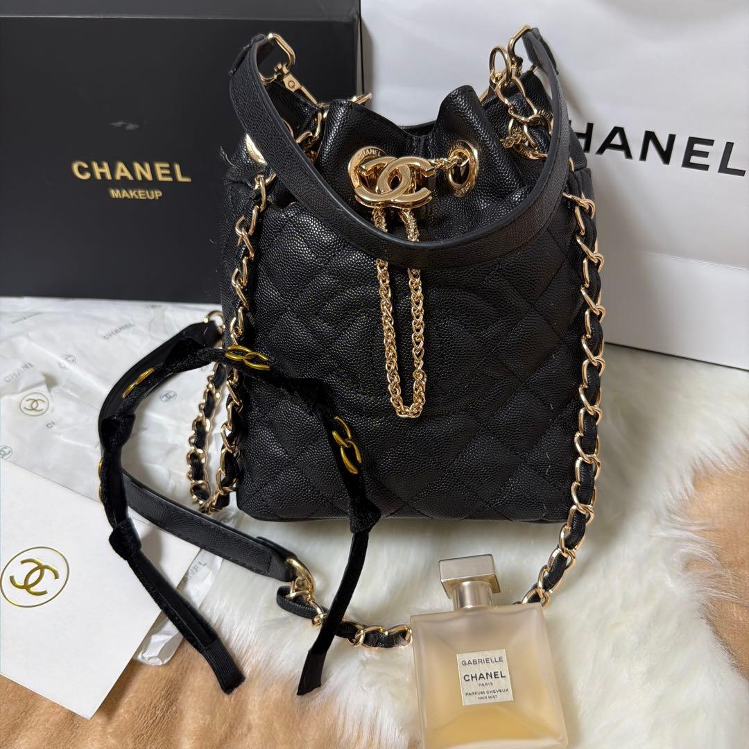 CHANEL ノベルティ 非売品 巾着 バケツ型 ショルダーバッグ