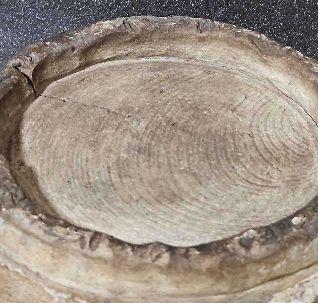 桃山時代～江戸時代初期　黄瀬戸　変形大鉢　伝世品　菓子鉢　花生け【豪快な高台造❗