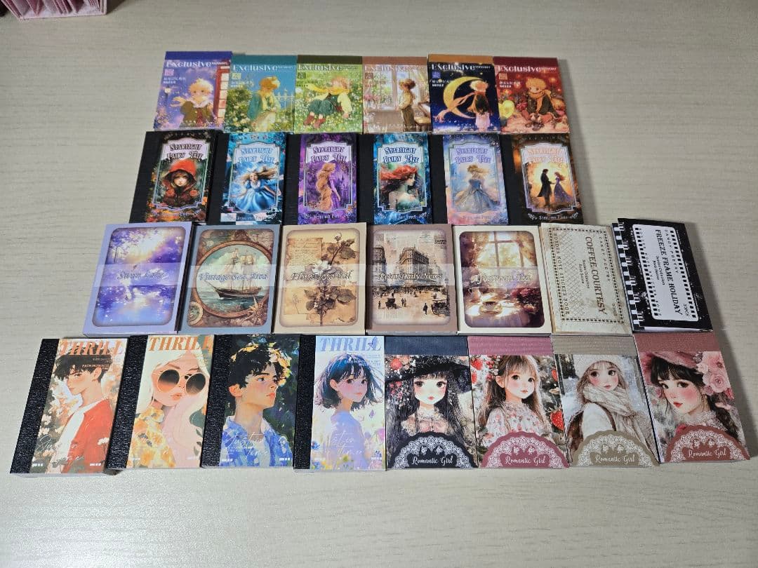 海外マステ　コラージュ素材　PETシール　豆本　人物　まとめ売り