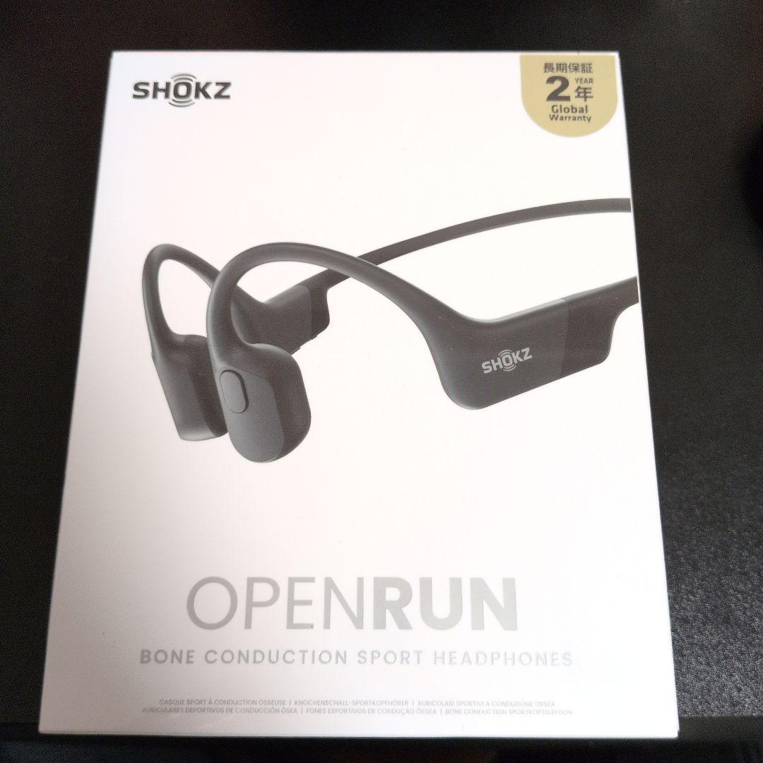 ア*ロ様 【新品未開封品】SHOKZ OpenRun 骨伝導イヤホン ブラック