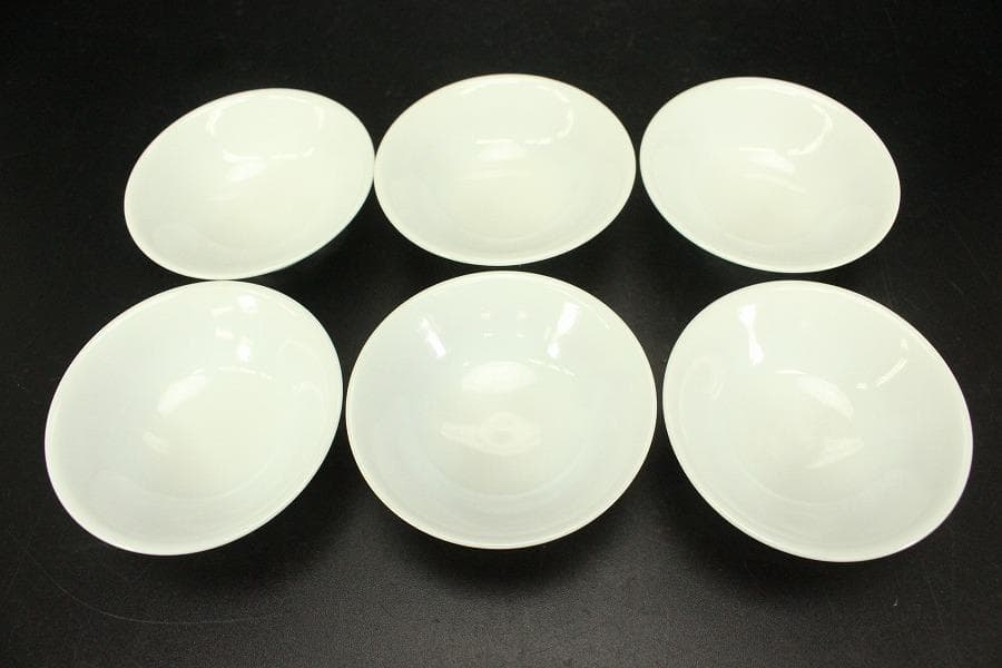 煎茶 赤金彩 蓋碗 和善作 六客 美品(LC807)