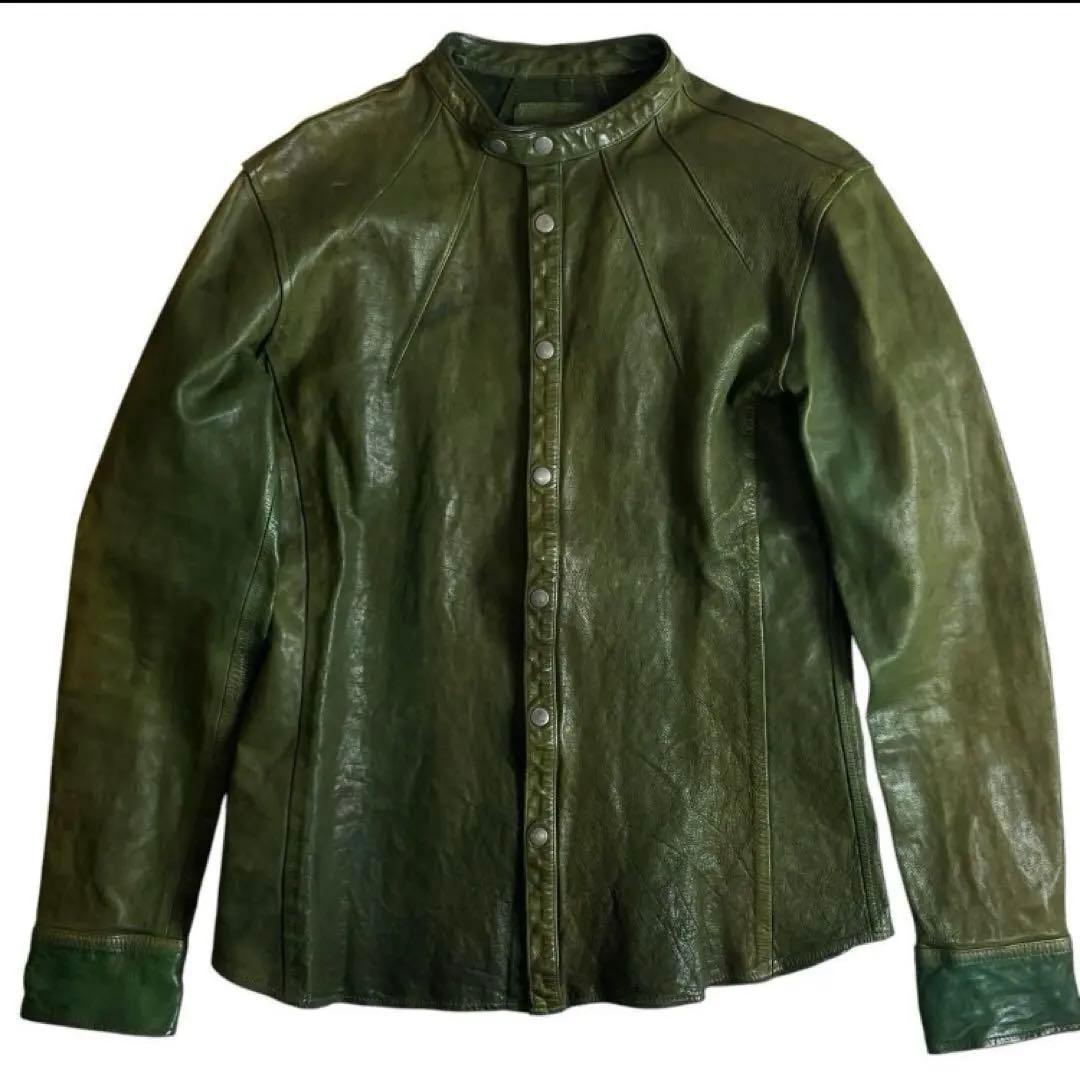 backlash レザーシャツ