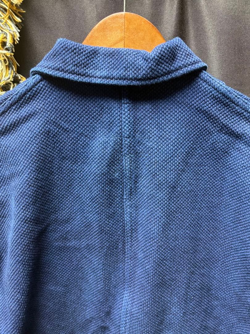 KARAKU 藍染め刺子フレンチワークジャケット 美品 カバーオール インディゴ