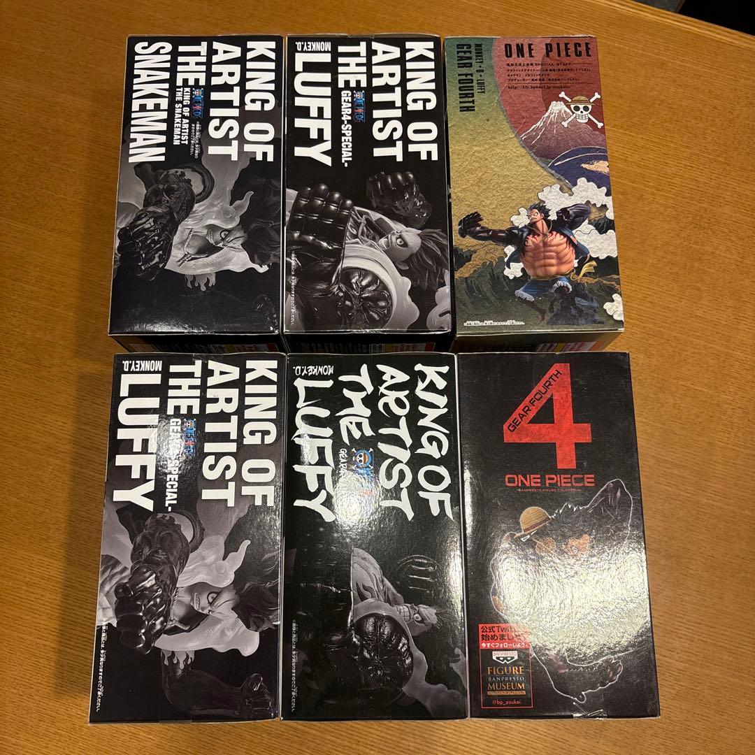 ワンピース 人気のギア4フィギュア 6種 新品未開封セット‼️